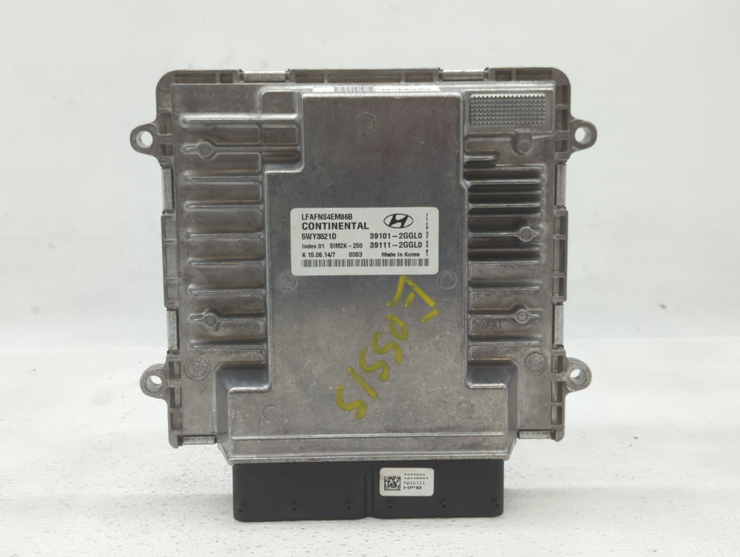 2015-2017 Hyundai Sonata PCM Engine Control Computer ECU ECM PCU OEM P/N:39111-2GGL0 39101-2GGL0 Fits Fits 2015 2016 2017 OEM Used Auto Parts