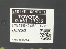 2010 Toyota Prius PCM Engine Control Computer ECU ECM PCU OEM P/N:89661-47261 89661-47262 Fits OEM Used Auto Parts