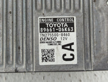 2012-2014 Toyota Camry PCM Engine Control Computer ECU ECM PCU OEM P/N:89661-06K80 89661-06K83 Fits Fits 2012 2013 2014 OEM Used Auto Parts