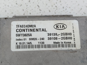 2014-2015 Kia Optima PCM Engine Control Computer ECU ECM PCU OEM P/N:39138-2GBH0 39108-2GBH0 Fits Fits 2014 2015 OEM Used Auto Parts