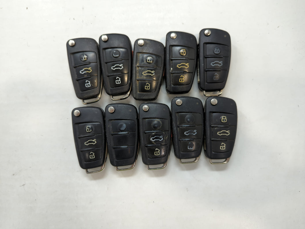 Lot of 10 Audi Keyless Entry Remote Fob NBGFS12P71 | NBGFS12A71 |