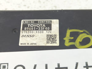 2010 Lexus Es350 PCM Engine Control Computer ECU ECM PCU OEM P/N:89661-33F40 89661-33F41 Fits OEM Used Auto Parts