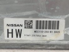 2009 Nissan Altima PCM Engine Control Computer ECU ECM PCU OEM P/N:MEC110-260 B1 MEC120-180 Fits OEM Used Auto Parts