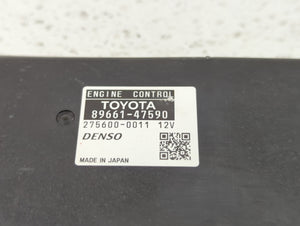 2015 Toyota Prius PCM Engine Control Computer ECU ECM PCU OEM P/N:89661-47590 89661-47591 Fits OEM Used Auto Parts