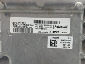 2016-2018 Ford Fiesta PCM Engine Control Computer ECU ECM PCU OEM P/N:GA6A-12A650-GC GA6A-12A650-GB Fits Fits 2016 2017 2018 OEM Used Auto Parts