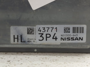 2012 Nissan Rogue PCM Engine Control Computer ECU ECM PCU OEM P/N:NEC000-641 MEC112-100 D1, NEC000-643 Fits OEM Used Auto Parts