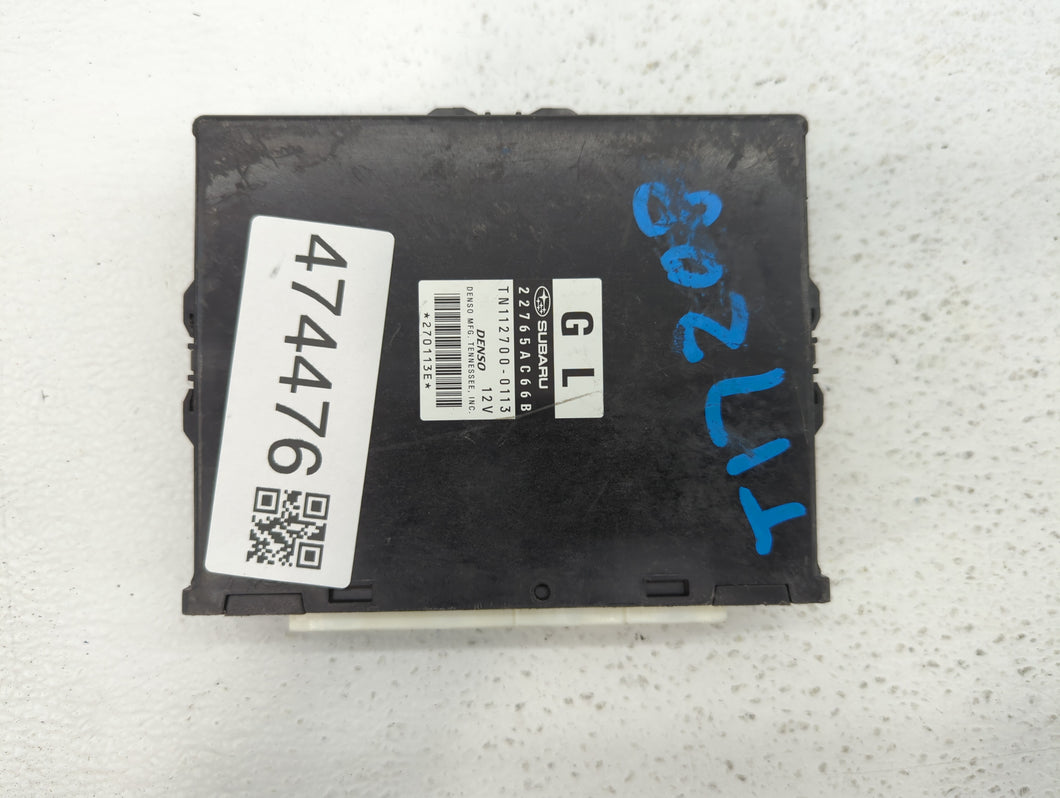 2012 Subaru Legacy PCM Engine Control Computer ECU ECM PCU OEM P/N:22765AC67B 22765AC66B Fits OEM Used Auto Parts