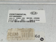 2019-2021 Kia Forte PCM Engine Control Computer ECU ECM PCU OEM P/N:39199-2E036 Fits Fits 2019 2020 2021 OEM Used Auto Parts