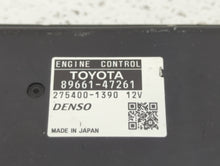 2010 Toyota Prius PCM Engine Control Computer ECU ECM PCU OEM P/N:89661-47261 89661-47262 Fits OEM Used Auto Parts