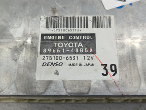 2007 Toyota Highlander PCM Engine Control Computer ECU ECM PCU OEM P/N:89661-48B50 275100-9990, 89661-48B51 Fits OEM Used Auto Parts