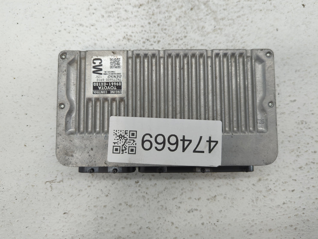 2016 Toyota Camry PCM Engine Control Computer ECU ECM PCU OEM P/N:89661-0X180 Fits OEM Used Auto Parts