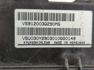 2011-2014 Hyundai Sonata Fusebox Fuse Box Panel Relay Module P/N:VS912003Q193M0 VS912003Q290MG Fits Fits 2011 2012 2013 2014 OEM Used Auto Parts