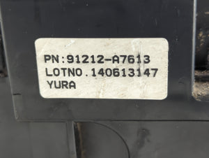 2014-2016 Kia Forte Fusebox Fuse Box Panel Relay Module P/N:91212-A7613 Fits Fits 2014 2015 2016 OEM Used Auto Parts