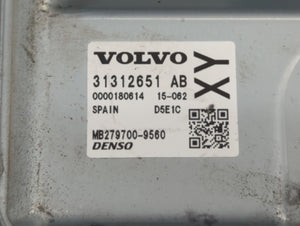 2013-2016 Volvo S60 PCM Engine Control Computer ECU ECM PCU OEM P/N:31312651AB Fits Fits 2013 2014 2015 2016 OEM Used Auto Parts