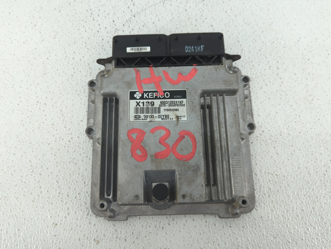 2014 Kia Forte PCM Engine Control Computer ECU ECM PCU OEM P/N:39133-2EYB0 Fits OEM Used Auto Parts