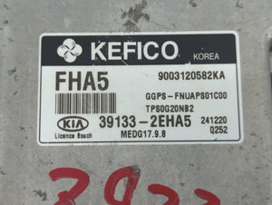 2015 Kia Soul PCM Engine Control Computer ECU ECM PCU OEM P/N:39133-2EHA5 39133-2EHA3 Fits OEM Used Auto Parts