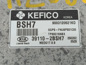 2015 Kia Soul PCM Engine Control Computer ECU ECM PCU OEM P/N:39110-2BSH7 39110-2BSH6, 39101-2BSH1, 39110-2BSH1 Fits OEM Used Auto Parts