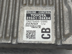 2014 Toyota Camry PCM Engine Control Computer ECU ECM PCU OEM P/N:89661-06K64 89661-06K83, 89661-06K84 Fits OEM Used Auto Parts