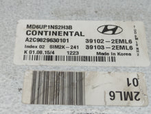 2014-2016 Hyundai Elantra PCM Engine Control Computer ECU ECM PCU OEM P/N:39103-2EML6 39102-2EML6 Fits Fits 2014 2015 2016 OEM Used Auto Parts