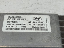 2011 Hyundai Sonata PCM Engine Control Computer ECU ECM PCU OEM P/N:39111-2G660 39101-2G660, 39111-2G670, 39101-2G670 Fits OEM Used Auto Parts