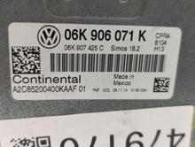 2015 Volkswagen Passat PCM Engine Control Computer ECU ECM PCU OEM P/N:06K 906 071 K Fits OEM Used Auto Parts