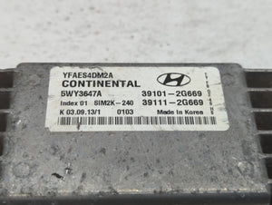 2011-2014 Hyundai Sonata PCM Engine Control Computer ECU ECM PCU OEM P/N:39101-2G667 39111-2G669 Fits Fits 2011 2012 2013 2014 OEM Used Auto Parts