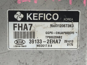 2016 Kia Soul PCM Engine Control Computer ECU ECM PCU OEM P/N:39133-2EHA7 Fits OEM Used Auto Parts