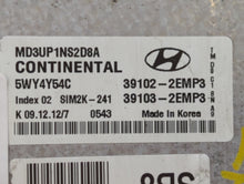 2011-2013 Hyundai Elantra PCM Engine Control Computer ECU ECM PCU OEM P/N:39103-2EMB2 39102-2EMB2 Fits Fits 2011 2012 2013 OEM Used Auto Parts