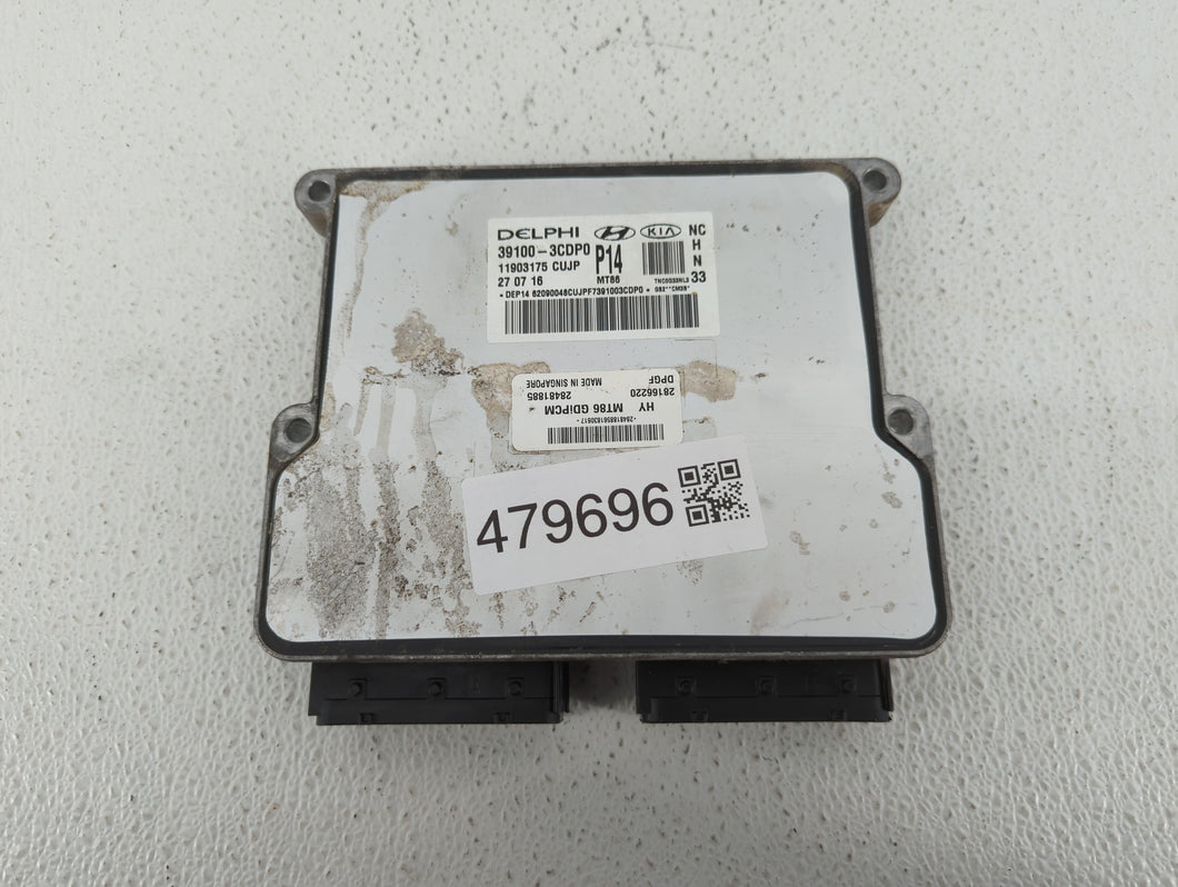 2017-2018 Hyundai Santa Fe PCM Engine Control Computer ECU ECM PCU OEM P/N:39110-3CDP0 39100-3CDP1 Fits Fits 2017 2018 OEM Used Auto Parts