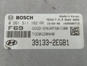 2016-2017 Hyundai Elantra PCM Engine Control Computer ECU ECM PCU OEM P/N:39133-2EGB1 Fits Fits 2016 2017 OEM Used Auto Parts