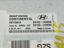 2014-2016 Hyundai Elantra PCM Engine Control Computer ECU ECM PCU OEM P/N:39103-2EMB5 39102-2EMB5 Fits Fits 2014 2015 2016 OEM Used Auto Parts