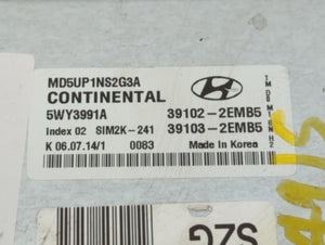 2014-2016 Hyundai Elantra PCM Engine Control Computer ECU ECM PCU OEM P/N:39103-2EMB5 39102-2EMB5 Fits Fits 2014 2015 2016 OEM Used Auto Parts