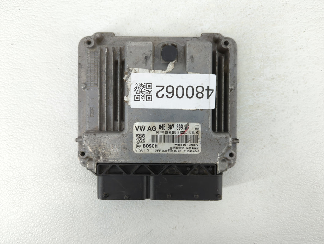 2016-2017 Volkswagen Jetta PCM Engine Control Computer ECU ECM PCU OEM P/N:04E 907 309 AP 04E 907 309 B Fits Fits 2016 2017 OEM Used Auto Parts