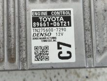 2016-2017 Toyota Camry PCM Engine Control Computer ECU ECM PCU OEM P/N:89661-06T21 89661-06T22 Fits Fits 2016 2017 OEM Used Auto Parts