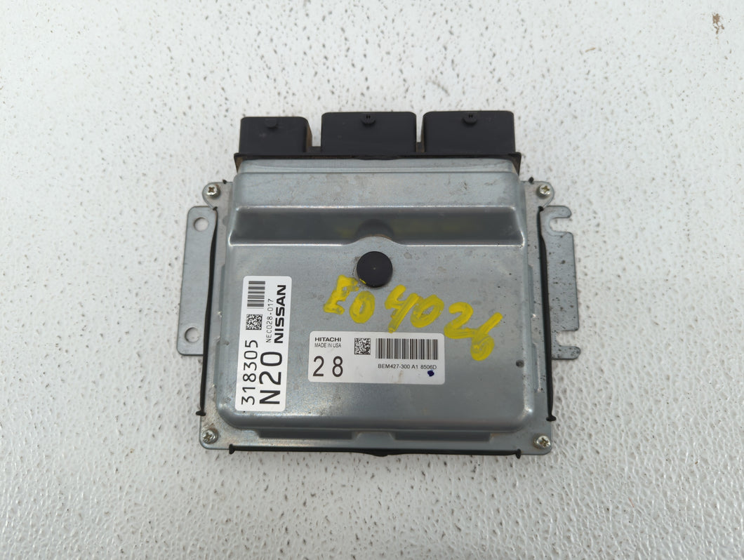 2018-2020 Nissan Maxima PCM Engine Control Computer ECU ECM PCU OEM P/N:NEC028-017 BEM427-300 A1 Fits Fits 2018 2019 2020 OEM Used Auto Parts