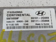 2011-2014 Hyundai Sonata PCM Engine Control Computer ECU ECM PCU OEM P/N:39111-2G668 39101-2G668 Fits Fits 2011 2012 2013 2014 OEM Used Auto Parts