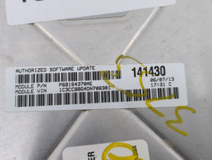 2013 Chrysler 200 PCM Engine Control Computer ECU ECM PCU OEM P/N:P05150724AC P68164370AE, P051507603AB, P68164370AD Fits OEM Used Auto Parts