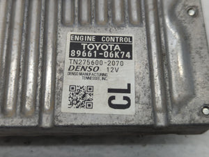 2012-2014 Toyota Camry PCM Engine Control Computer ECU ECM PCU OEM P/N:89661-06K74 89661-06K91 Fits Fits 2012 2013 2014 OEM Used Auto Parts