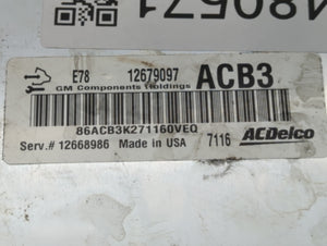 2017-2021 Buick Encore PCM Engine Control Computer ECU ECM PCU OEM P/N:12668986 12677671 Fits Fits 2017 2018 2019 2020 2021 OEM Used Auto Parts