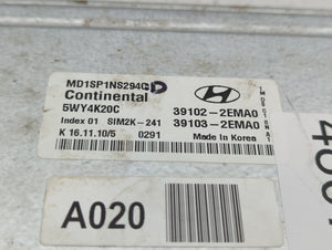 2011-2013 Hyundai Elantra PCM Engine Control Computer ECU ECM PCU OEM P/N:39102-2EMA0 39103-2EMN3 Fits Fits 2011 2012 2013 OEM Used Auto Parts