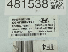 2014-2016 Hyundai Elantra PCM Engine Control Computer ECU ECM PCU OEM P/N:39102-2EMB6 39103-2EMB6 Fits Fits 2014 2015 2016 OEM Used Auto Parts