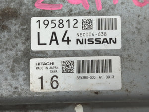 2014 Nissan Quest PCM Engine Control Computer ECU ECM PCU OEM P/N:NEC004-638 Fits OEM Used Auto Parts