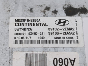 2011-2013 Hyundai Elantra PCM Engine Control Computer ECU ECM PCU OEM P/N:39102-2EMA0 39103-2EMN3 Fits Fits 2011 2012 2013 OEM Used Auto Parts