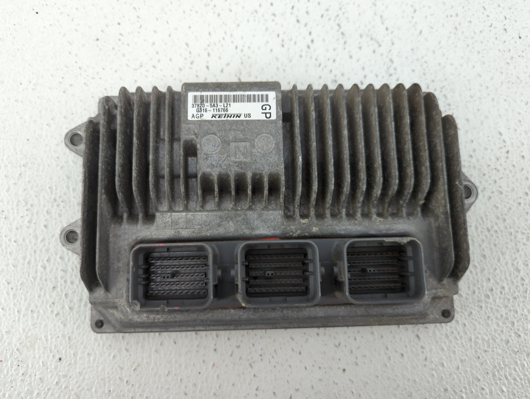 2014 Honda Accord PCM Engine Control Computer ECU ECM PCU OEM P/N:37820-5A3-L22 37820-5A3-L21 Fits OEM Used Auto Parts