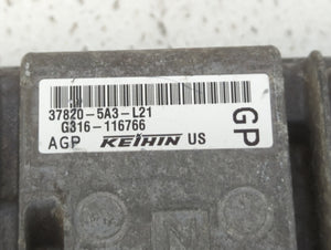 2014 Honda Accord PCM Engine Control Computer ECU ECM PCU OEM P/N:37820-5A3-L22 37820-5A3-L21 Fits OEM Used Auto Parts