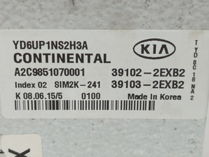 2016 Kia Forte PCM Engine Control Computer ECU ECM PCU OEM P/N:39103-2EXB2 39102-2EXB2 Fits OEM Used Auto Parts