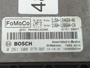 2013 Ford Escape PCM Engine Control Computer ECU ECM PCU OEM P/N:CV6A-12B684-CA DJ5A-12A650-AK, DJ5A-12A650-AAC Fits OEM Used Auto Parts