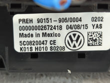 2015-2018 Volkswagen Jetta Climate Control Module Temperature AC/Heater Replacement P/N:5C0820047DA 5C1 819 045 Fits OEM Used Auto Parts