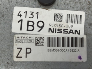 2014-2017 Nissan Versa Note PCM Engine Control Computer ECU ECM PCU OEM P/N:NEC980-009 NEC001-860 Fits Fits 2014 2015 2016 2017 OEM Used Auto Parts