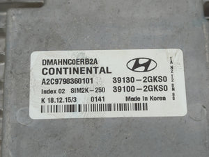 2017 Hyundai Santa Fe PCM Engine Control Computer ECU ECM PCU OEM P/N:39130-2GKS0 39100 2GKR0, 39130 2GKR0, 39130 2GKS1 Fits OEM Used Auto Parts